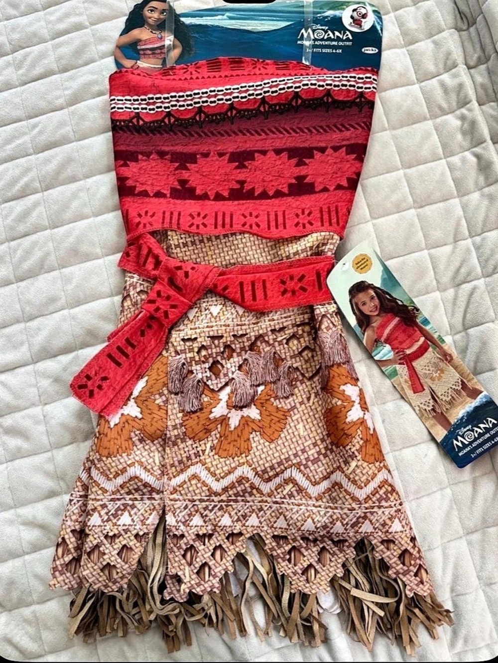 Disney Moana Costume Dress NWT